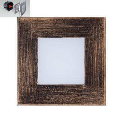 Schodiskové LED svietidlo STEP LIGHT 1W 4000K - 10 farebných variantov